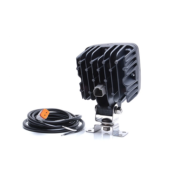 FARO DE TRABAJO   12 LED  4000 LUMEN 12-70V CUADRADO    W144/70      1206/II   DEUTSCH    BLANCO - Imagen 3