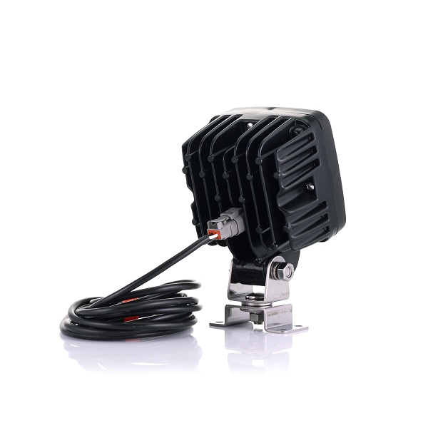FARO DE TRABAJO   9 LED  3000 LUMEN 12-70V CUADRADO    W143   1205/IIY   DEUTSCH    AMBAR - Imagen 3